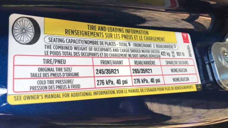 Tyre Pressures For Tesla Model S X Tesla Owners Uk